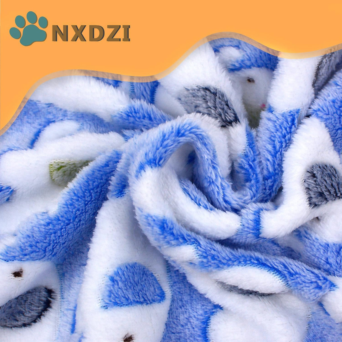 Dog Blankets for Medium Large Dogs, 3 Pack Dog Blanket Washable 41" x 31", Fuzzy Soft Pet Mat Throw Cover for Kennel Crate Bed, Cute Paw Pattern, Cat Blanket, Blankets for Dogs, Pet Blanket