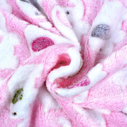 Dog Blankets for Medium Large Dogs, 3 Pack Dog Blanket Washable 41" x 31", Fuzzy Soft Pet Mat Throw Cover for Kennel Crate Bed, Cute Paw Pattern, Cat Blanket, Blankets for Dogs, Pet Blanket