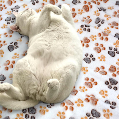 Dog Blankets for Medium Large Dogs, 3 Pack Dog Blanket Washable 41" x 31", Fuzzy Soft Pet Mat Throw Cover for Kennel Crate Bed, Cute Paw Pattern, Cat Blanket, Blankets for Dogs, Pet Blanket