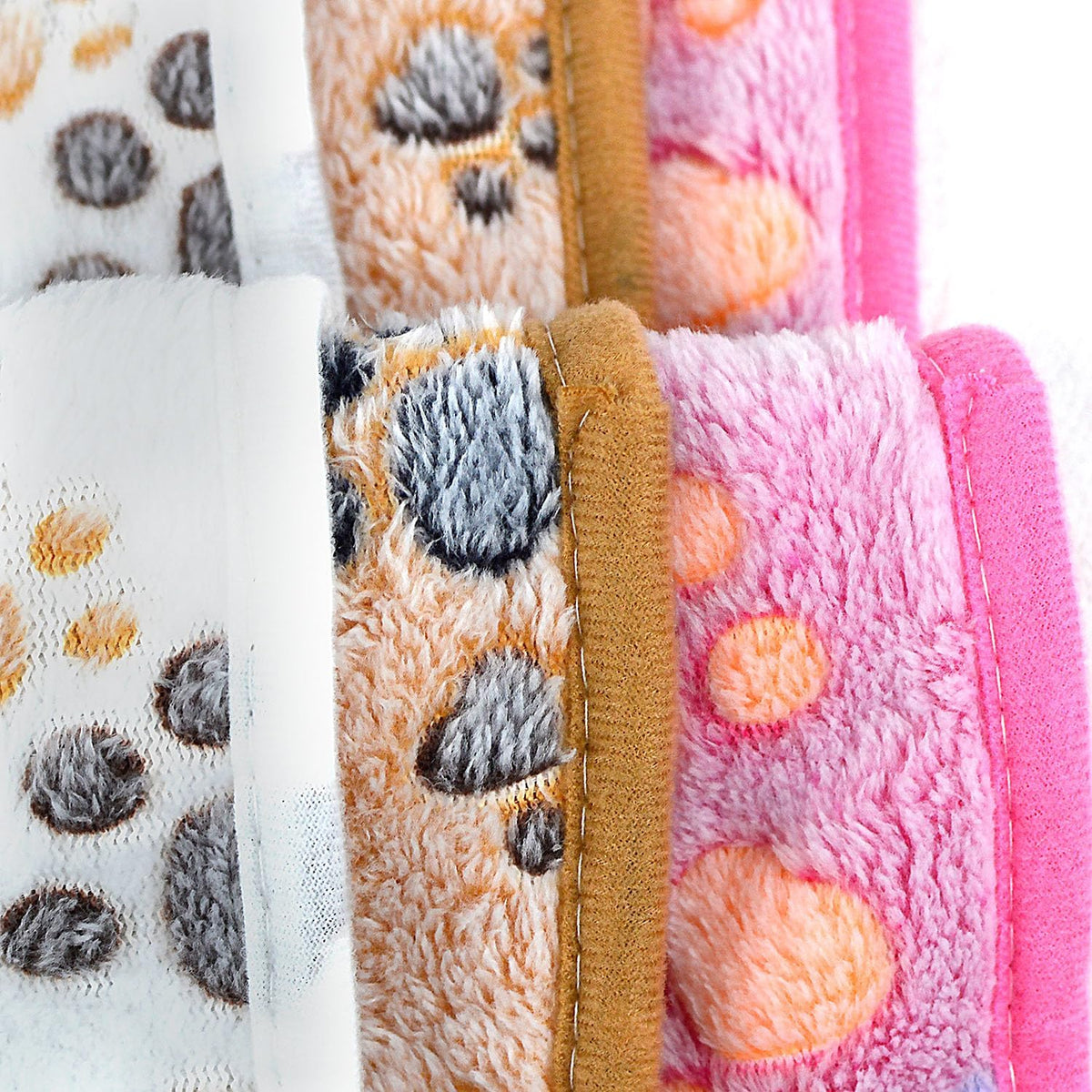Dog Blankets for Medium Large Dogs, 3 Pack Dog Blanket Washable 41" x 31", Fuzzy Soft Pet Mat Throw Cover for Kennel Crate Bed, Cute Paw Pattern, Cat Blanket, Blankets for Dogs, Pet Blanket