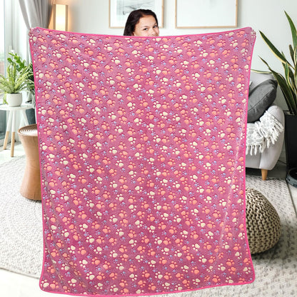Dog Blankets for Medium Large Dogs, 3 Pack Dog Blanket Washable 41" x 31", Fuzzy Soft Pet Mat Throw Cover for Kennel Crate Bed, Cute Paw Pattern, Cat Blanket, Blankets for Dogs, Pet Blanket