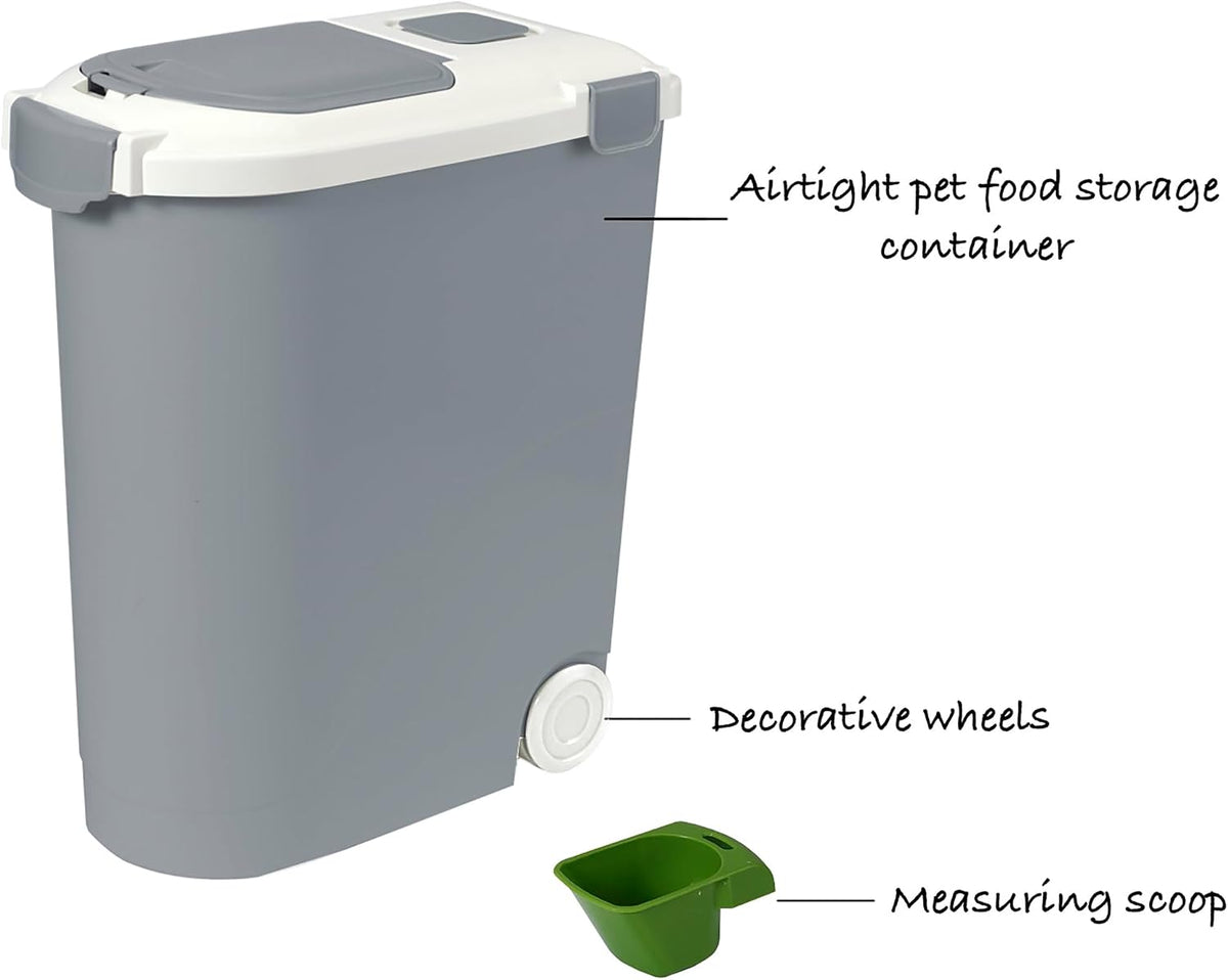 Airtight Pet Food Storage Container, Holds 30lbs