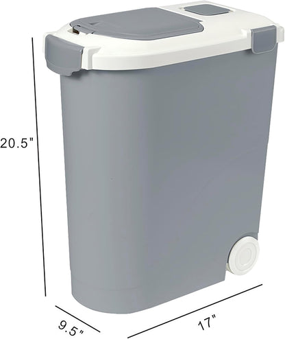 Airtight Pet Food Storage Container, Holds 30lbs