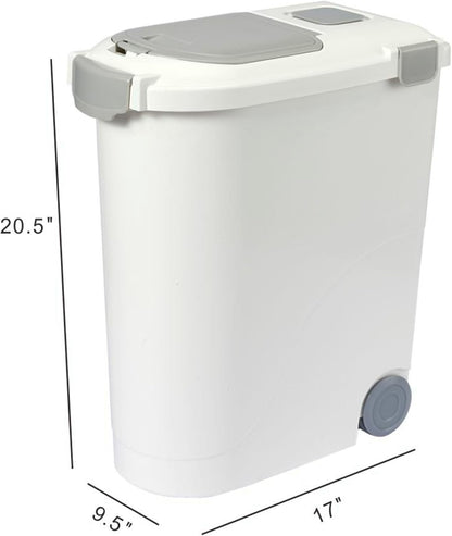 Airtight Pet Food Storage Container, Holds 30lbs