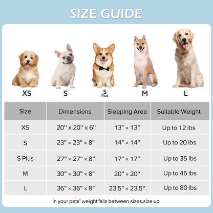 Jacquard Donut Round Dog Beds Medium Sized Dog,Blue 30x30x8in, Removable Washable Cover, Cute Pattern, Ultra Soft Fluffy Calming Pet Bed with Thick Supportive Bolster