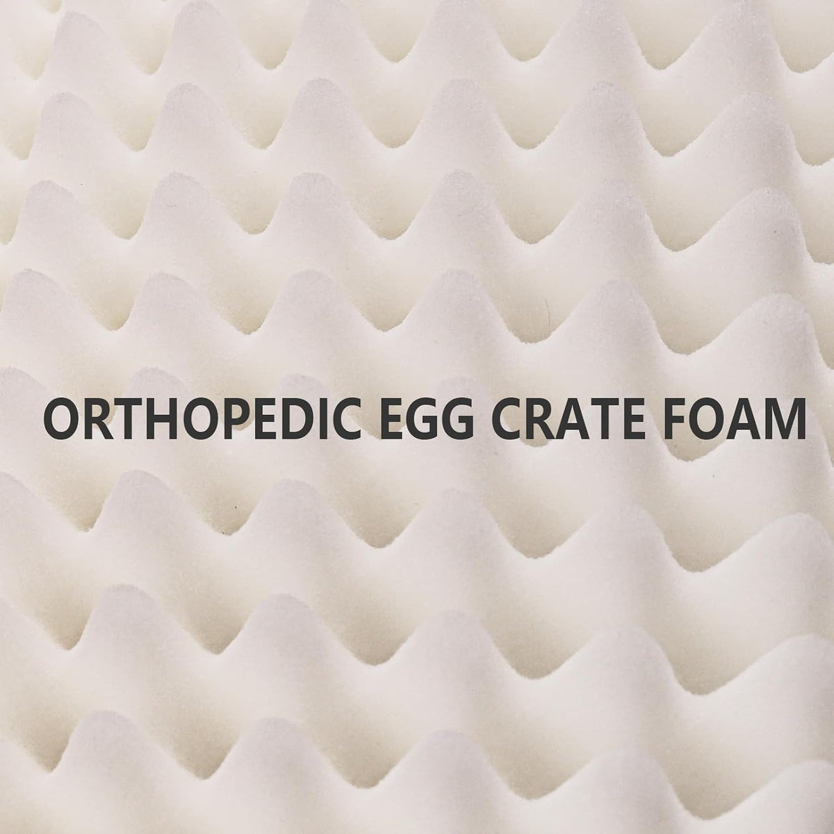 Orthopedic Large Dog Bed Washable Pet Crate Mat 36''X24'' Black