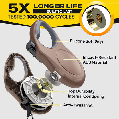 Retractable Dog Leash, 16 ft Dog Walking Leash for Small Dogs up to 26 lbs, 360° Tangle Free, Black