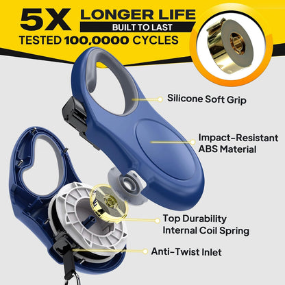 Retractable Dog Leash, 16 ft Dog Walking Leash for Small Dogs up to 26 lbs, 360° Tangle Free, Black