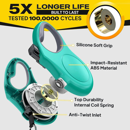 Retractable Dog Leash, 16 ft Dog Walking Leash for Small Dogs up to 26 lbs, 360° Tangle Free, Black
