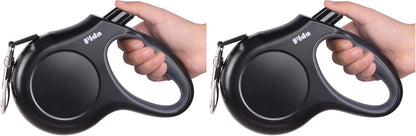 Retractable Dog Leash, 16 ft Dog Walking Leash for Small Dogs up to 26 lbs, 360° Tangle Free, Black