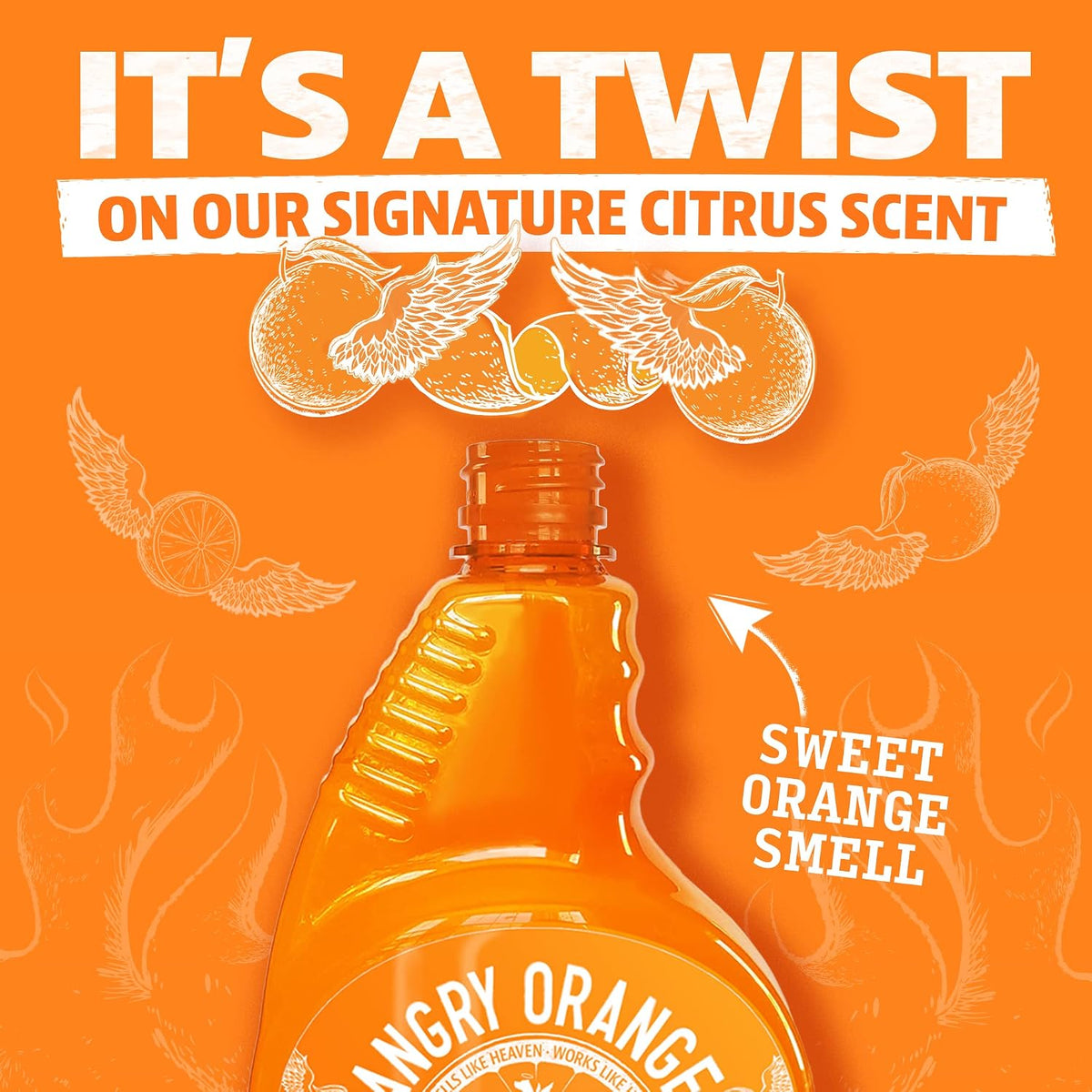 Stain & Odor Remover - 32oz Pet Urine Enzyme Cleaner - Enzymatic Dog & Cat Pee Destroyer and Odor Eliminator - NEW Orange Rush Scent Cleaning Solution for Home
