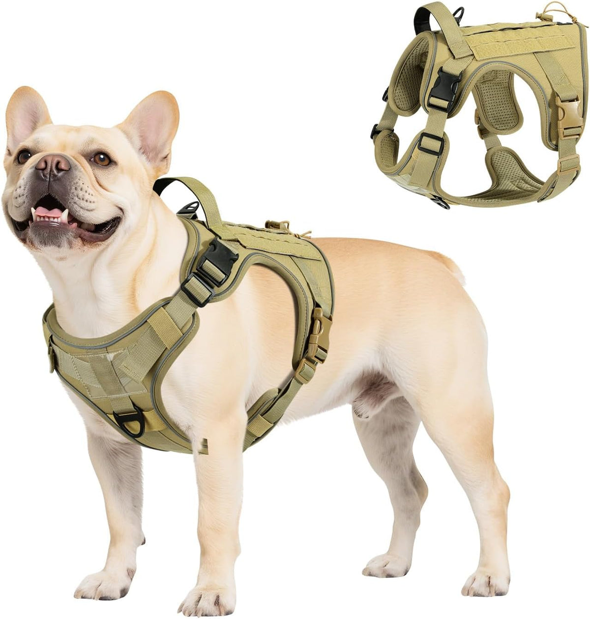 Dog Seat Belt Vest Harness for Car, 2 in 1 Seatbelt Buckle