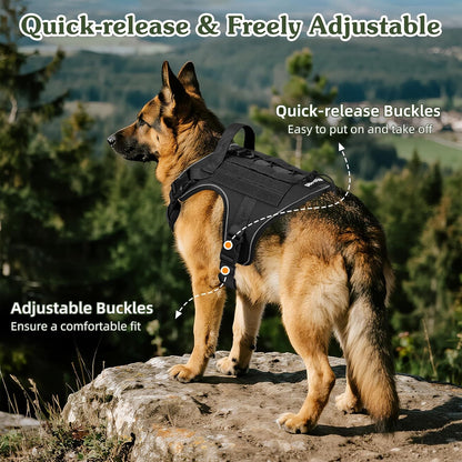 Dog Seat Belt Vest Harness for Car, 2 in 1 Seatbelt Buckle