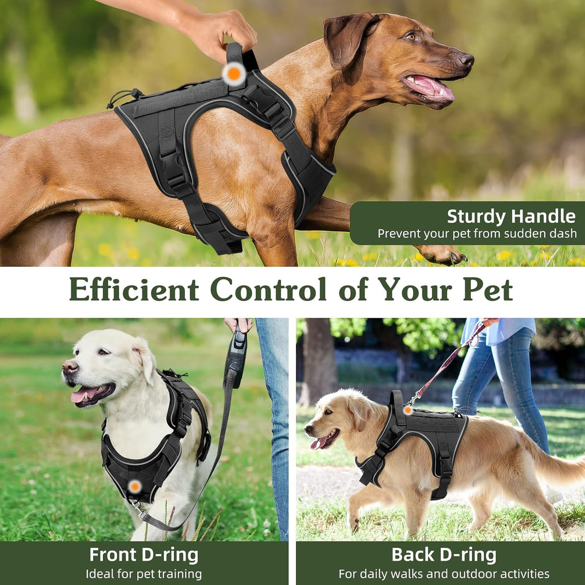 Dog Seat Belt Vest Harness for Car, 2 in 1 Seatbelt Buckle