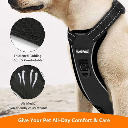 Dog Seat Belt Vest Harness for Car, 2 in 1 Seatbelt Buckle