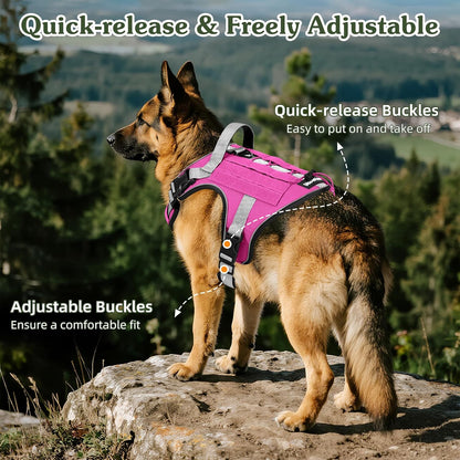 Dog Seat Belt Vest Harness for Car, 2 in 1 Seatbelt Buckle