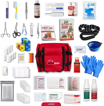 Cat & Dog First Aid Kit with Thermometer & Bandages (Medium)