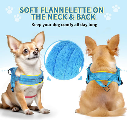 Small Dog Harness and Leash Set, No Pull Soft Padded Vest
