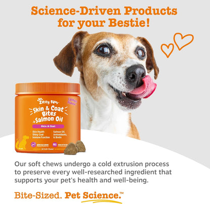 Salmon Oil for Dogs - Skin & Coat Chews, Salmon
