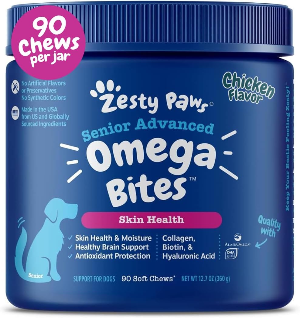 Salmon Oil for Dogs - Skin & Coat Chews, Salmon