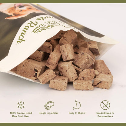 Superfood Bite Freeze-Dried Beef Liver Dog Treats, 4 oz