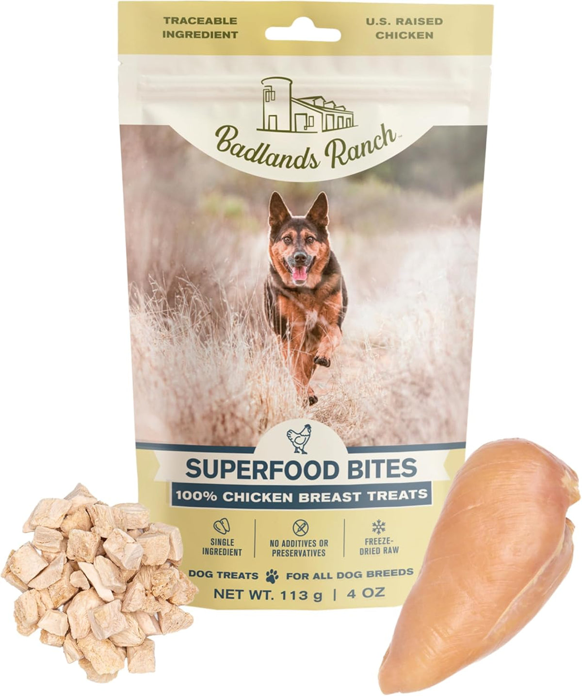 Superfood Bite Freeze-Dried Beef Liver Dog Treats, 4 oz