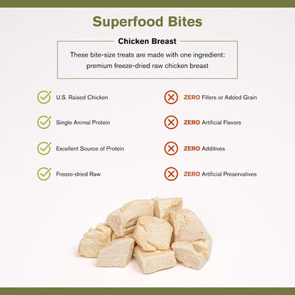 Superfood Bite Freeze-Dried Beef Liver Dog Treats, 4 oz