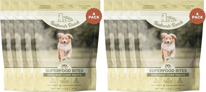 Superfood Bite Freeze-Dried Beef Liver Dog Treats, 4 oz