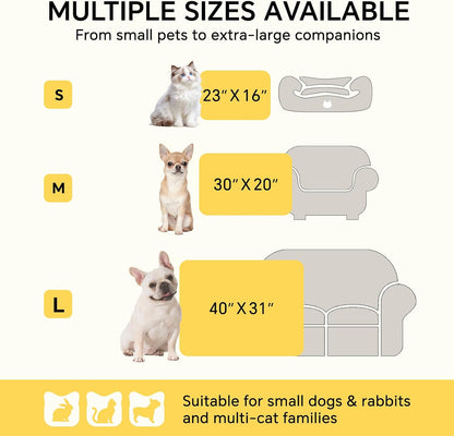 1 Pack 3 Blankets Fluffy Premium Fleece Pet Blanket Flannel Paw Printed Throw for Dog Cat(Small 23x16'', Grey/Brown/Blue)
