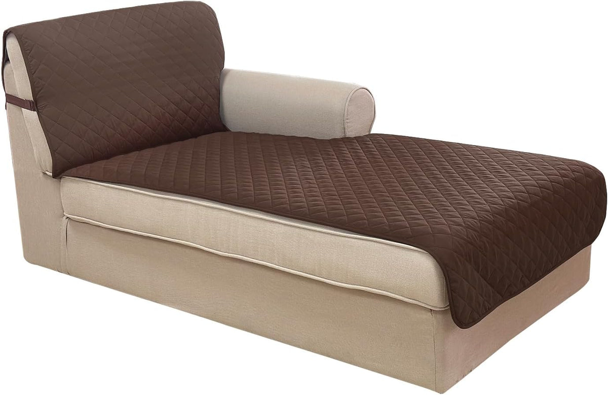 Reversible Sofa Cover Couch Cover for Dogs, Coffee/Beige | 68''Sofa Mat Washable, Pet Friendly, Elastic Straps, Water Repellent, Furniture Protector for 3 Cushion Couch - Colors A