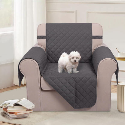 Reversible Sofa Cover Couch Cover for Dogs, Coffee/Beige | 68''Sofa Mat Washable, Pet Friendly, Elastic Straps, Water Repellent, Furniture Protector for 3 Cushion Couch - Colors A