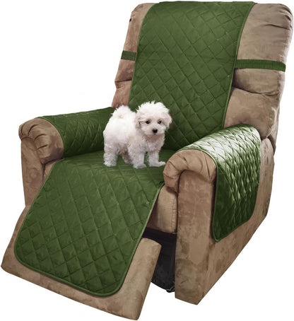 Reversible Sofa Cover Couch Cover for Dogs, Coffee/Beige | 68''Sofa Mat Washable, Pet Friendly, Elastic Straps, Water Repellent, Furniture Protector for 3 Cushion Couch - Colors A