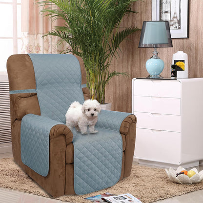 Reversible Sofa Cover Couch Cover for Dogs, Coffee/Beige | 68''Sofa Mat Washable, Pet Friendly, Elastic Straps, Water Repellent, Furniture Protector for 3 Cushion Couch - Colors A