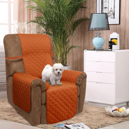 Reversible Sofa Cover Couch Cover for Dogs, Coffee/Beige | 68''Sofa Mat Washable, Pet Friendly, Elastic Straps, Water Repellent, Furniture Protector for 3 Cushion Couch - Colors A