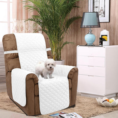 Reversible Sofa Cover Couch Cover for Dogs, Coffee/Beige | 68''Sofa Mat Washable, Pet Friendly, Elastic Straps, Water Repellent, Furniture Protector for 3 Cushion Couch - Colors A