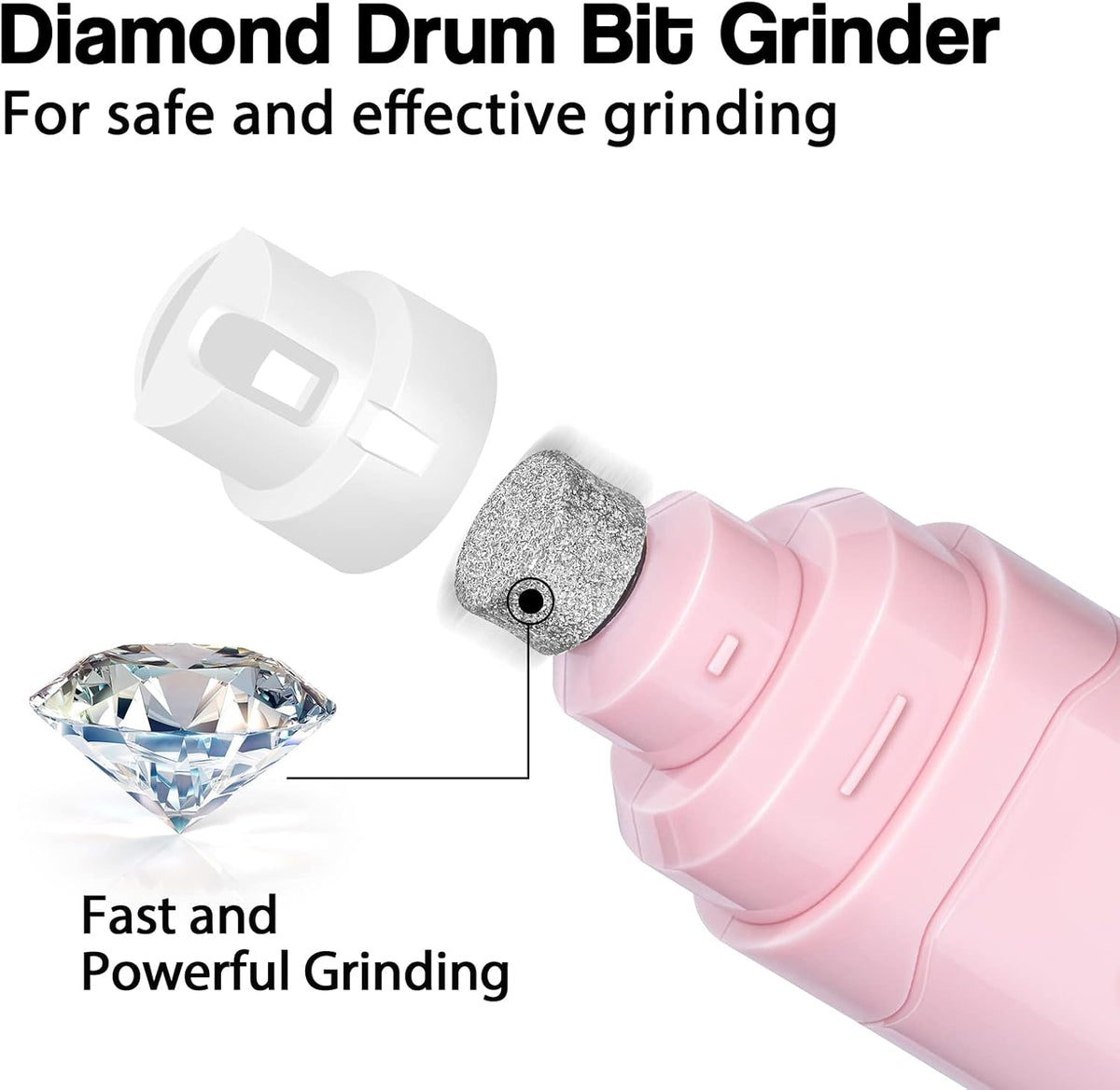 Dog Nail Grinder Upgraded - Professional 2-Speed Whisper-Quiet Electric Pet Nail Trimmer Painless Paws Grooming & Smoothing for Small Medium Large Dogs & Cats (Dark Blue)
