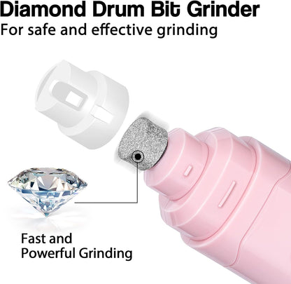 Dog Nail Grinder Upgraded - Professional 2-Speed Whisper-Quiet Electric Pet Nail Trimmer Painless Paws Grooming & Smoothing for Small Medium Large Dogs & Cats (Dark Blue)
