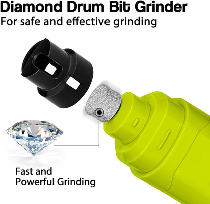 Dog Nail Grinder Upgraded - Professional 2-Speed Whisper-Quiet Electric Pet Nail Trimmer Painless Paws Grooming & Smoothing for Small Medium Large Dogs & Cats (Dark Blue)