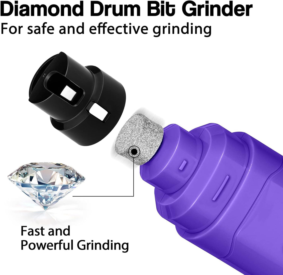 Dog Nail Grinder Upgraded - Professional 2-Speed Whisper-Quiet Electric Pet Nail Trimmer Painless Paws Grooming & Smoothing for Small Medium Large Dogs & Cats (Dark Blue)