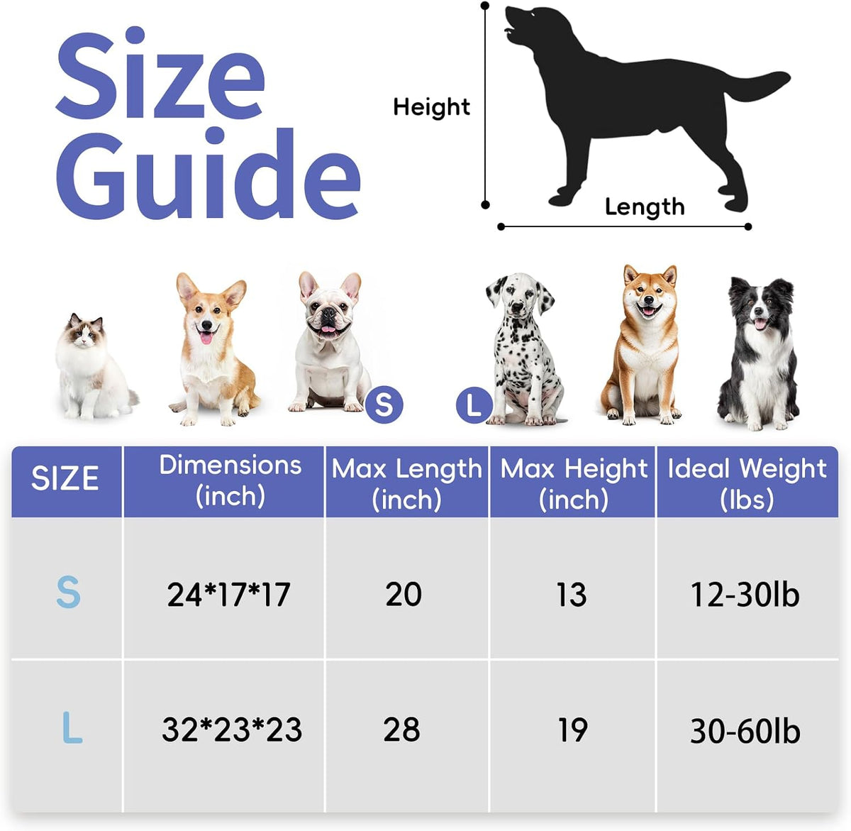 Portable Collapsible Dog Crate, 24" Soft Dog Crate for Car Travel