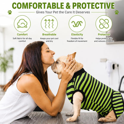 2 Pack Dog Recovery Suit for After Neuter Spay Wounds Protector