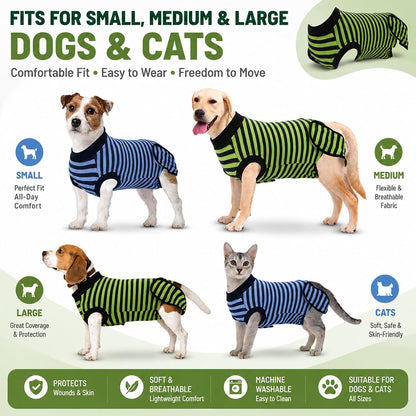 2 Pack Dog Recovery Suit for After Neuter Spay Wounds Protector