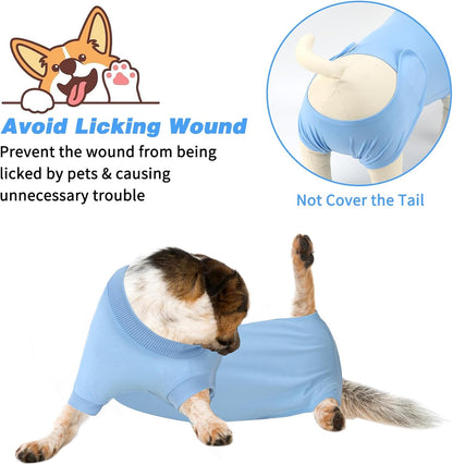 2 Pack Dog Recovery Suit for After Neuter Spay Wounds Protector