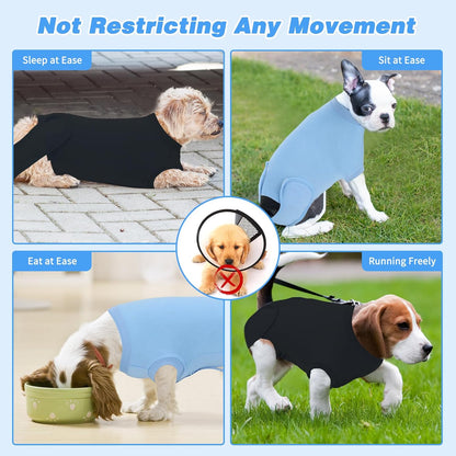 2 Pack Dog Recovery Suit for After Neuter Spay Wounds Protector