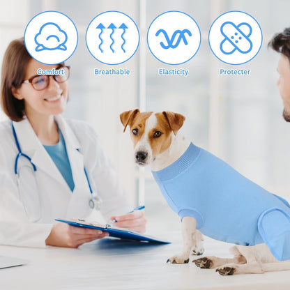 2 Pack Dog Recovery Suit for After Neuter Spay Wounds Protector