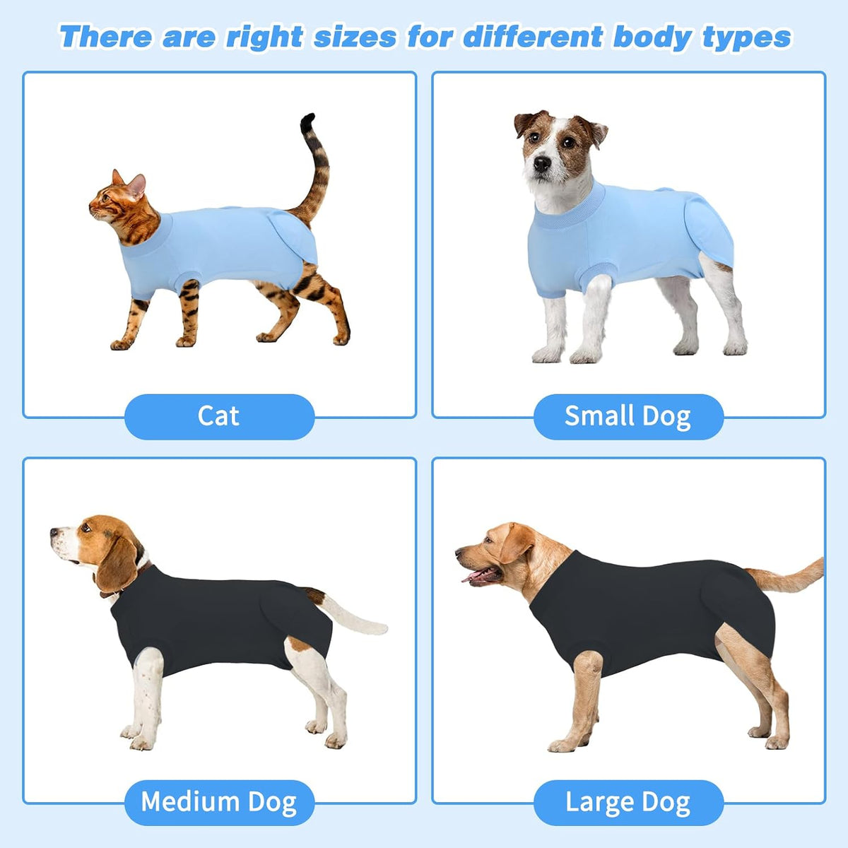 2 Pack Dog Recovery Suit for After Neuter Spay Wounds Protector