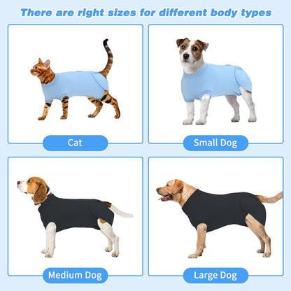 2 Pack Dog Recovery Suit for After Neuter Spay Wounds Protector