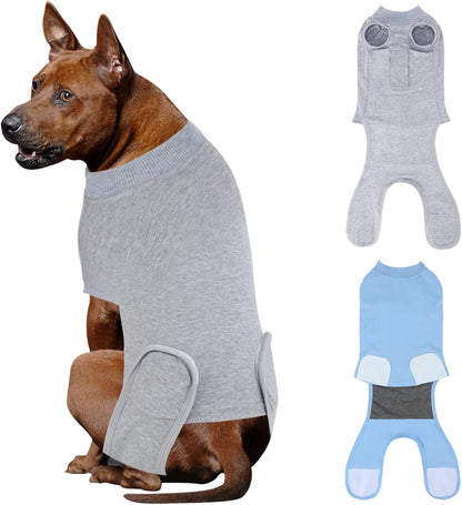 2 Pack Dog Recovery Suit for After Neuter Spay Wounds Protector