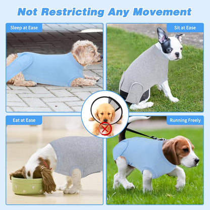 2 Pack Dog Recovery Suit for After Neuter Spay Wounds Protector