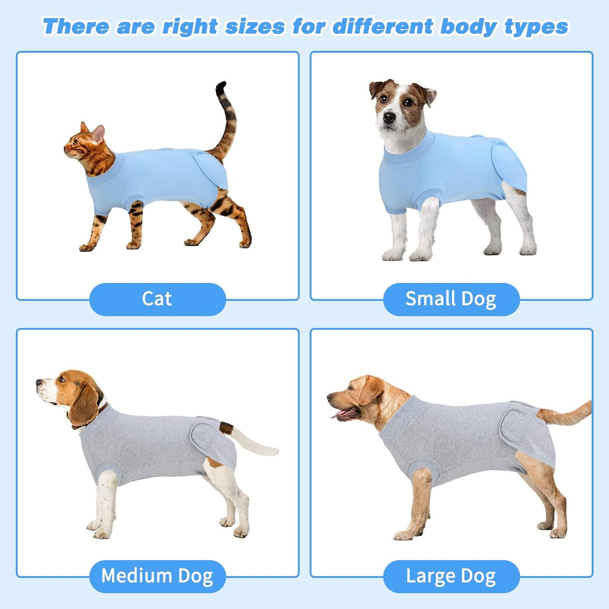 2 Pack Dog Recovery Suit for After Neuter Spay Wounds Protector